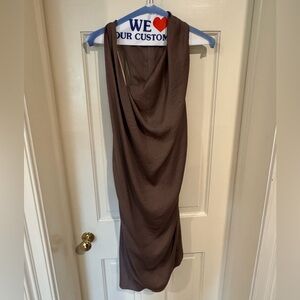 Helmut Lang Asymmetric Racerback Dress